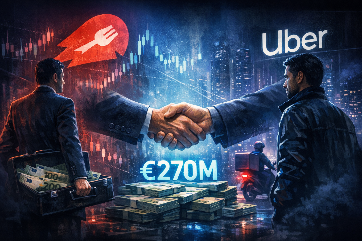 Prosus Sells Delivery Hero Shares to Uber for €270 Million